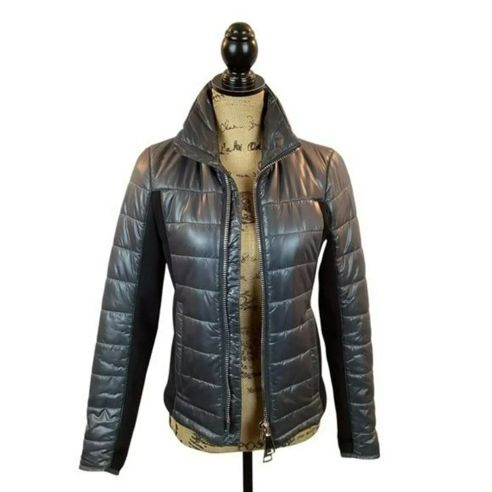 Authier Alta Badia Italian Jacket Womans 40 Primaloft High Neck Zip Closure - Picture 15 of 15